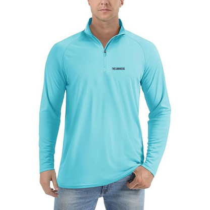 Men's The Lumineers Lightweight Quarter-Zip Athletic Shirt Long Sleeve Performance Wear