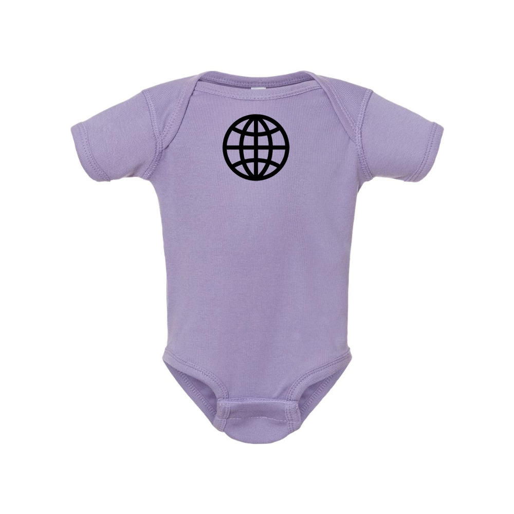 Internet Globe Rabbit Skins Infant Baby Rib Bodysuit