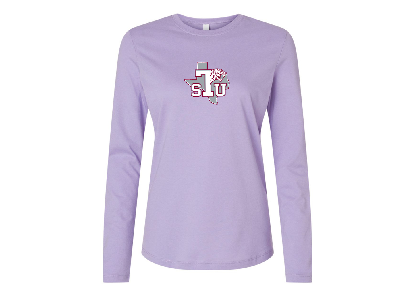 BELLA CANVAS Women’s Texas Southern Tigers Jersey Long Sleeve Tee