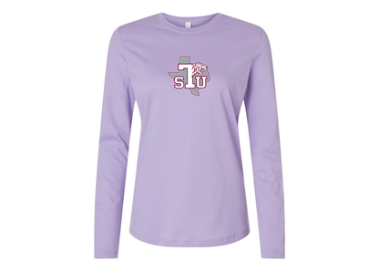 BELLA CANVAS Women’s Texas Southern Tigers Jersey Long Sleeve Tee