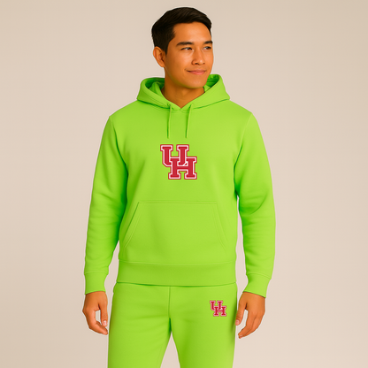 Men's Houston Cougars Logo Hoodie Joggers Set