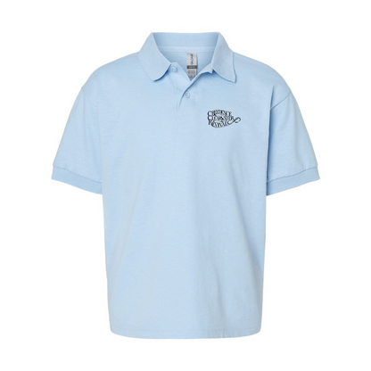 Youth Creedence Clearwater Revival Gildan Dry Blend Jersey Polo