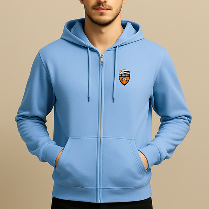 Men's FC Lorient Soccer Logo Zipper Hoodie
