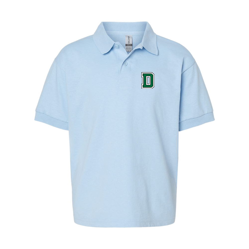 Youth  Dartmouth Big Green  Gildan Dry Blend Jersey Polo