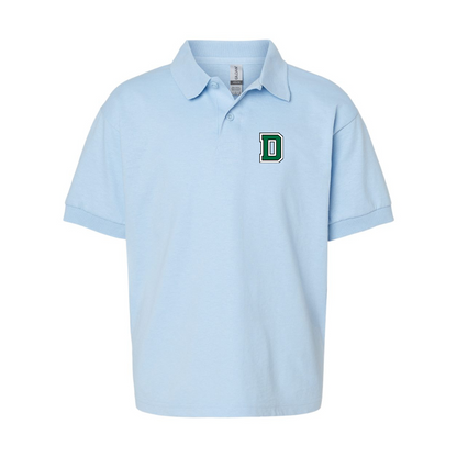 Youth  Dartmouth Big Green  Gildan Dry Blend Jersey Polo