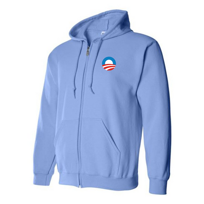 Men's Obama Logo Zipper Hoodie