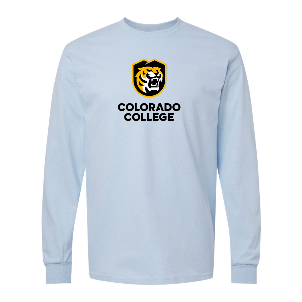 Men's  Colorado College Tigers Gildan Heavy Cotton Long Sleeve T-Shirt