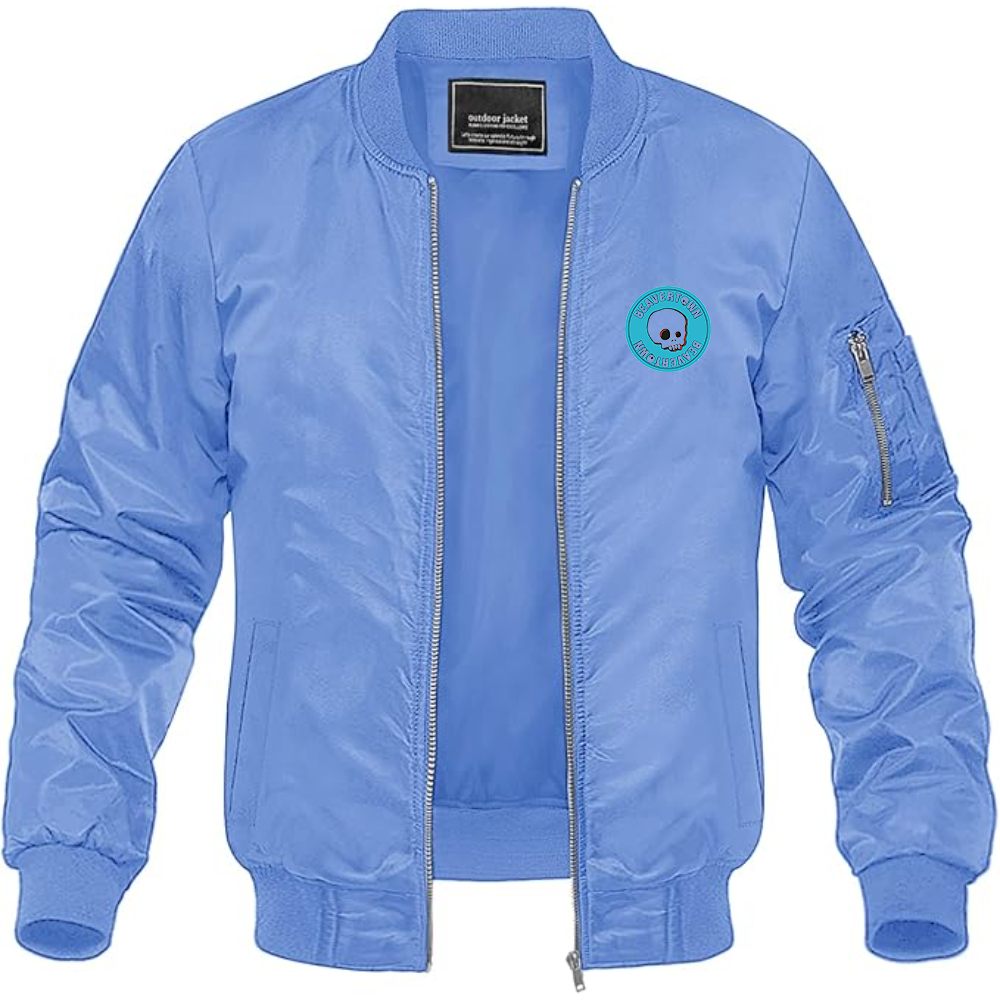 Men's Beavertown Brewery Logo Lightweight Bomber Jacket Windbreaker Softshell Varsity Jacket Coat