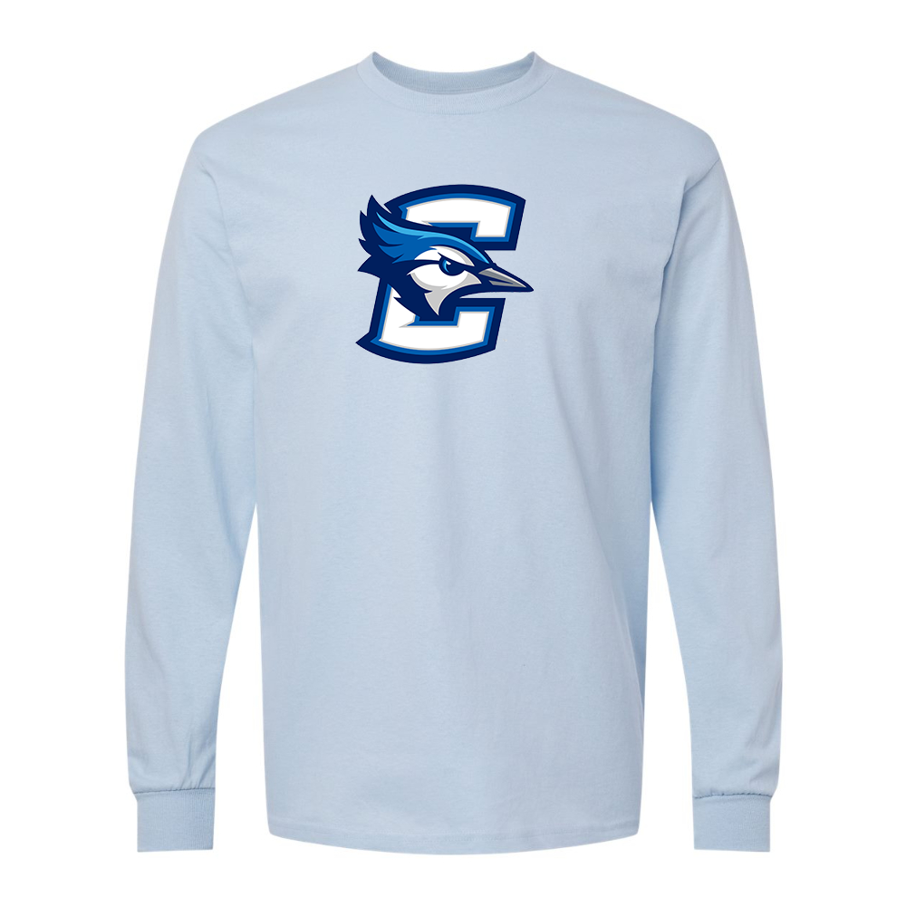 Men's Creighton Bluejays  Gildan Heavy Cotton Long Sleeve T-Shirt