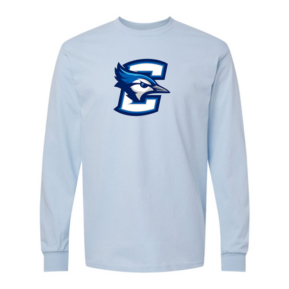 Men's Creighton Bluejays  Gildan Heavy Cotton Long Sleeve T-Shirt