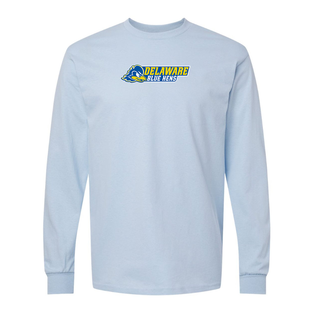Men's  Delaware Blue Hens Gildan Heavy Cotton Long Sleeve T-Shirt