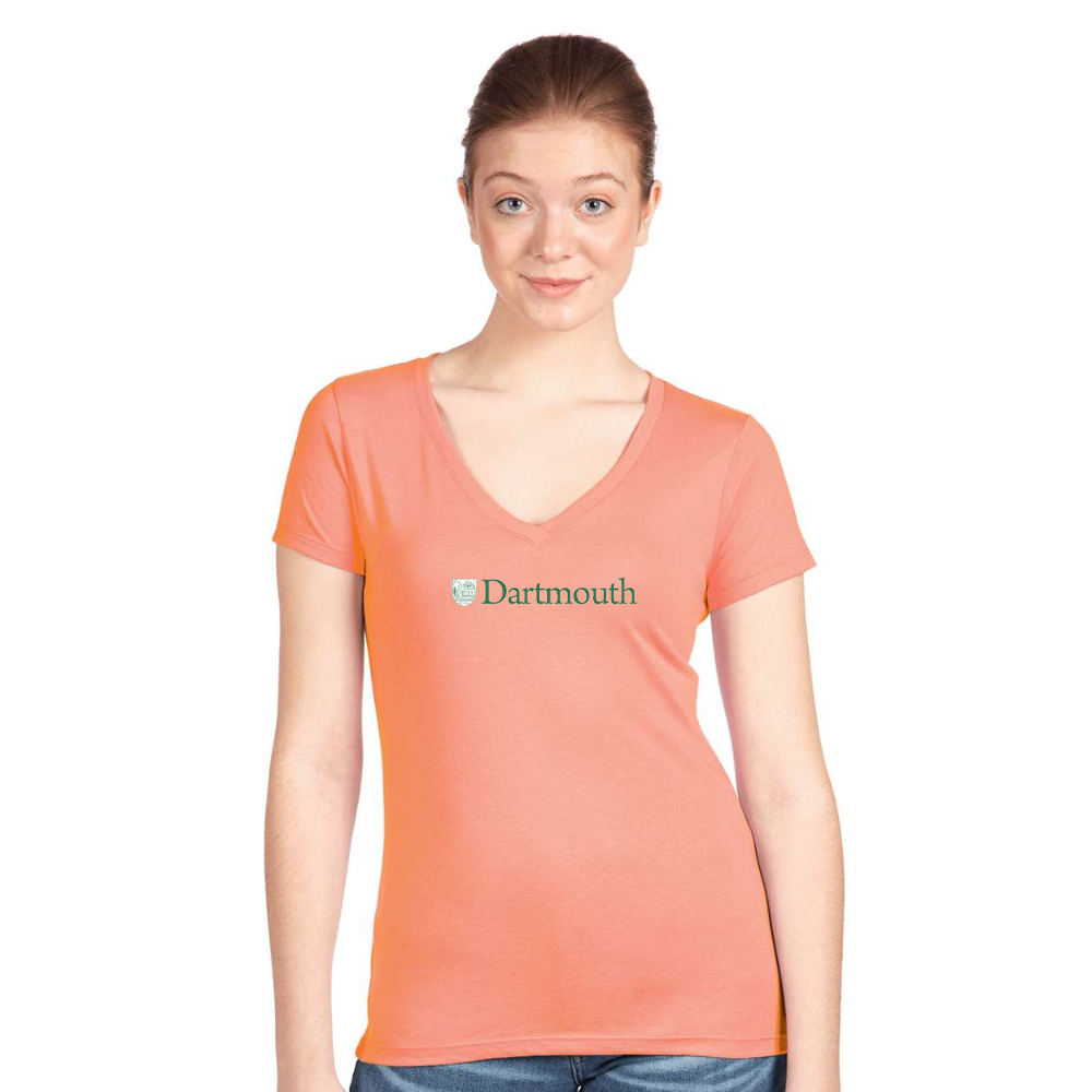 Women's Dartmouth College Next Level V-Neck T-Shirt