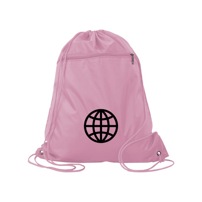 Internet Globe  Q-Tees - Polyester Cinchpack