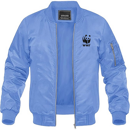 Men's WWF  Lightweight Bomber Jacket Windbreaker Softshell Varsity Jacket Coat