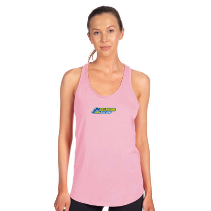 Women's  Delaware Blue Hens Next Level Ideal Racerback Tank