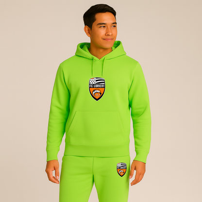 Men's FC Lorient Soccer Logo Hoodie Joggers Set