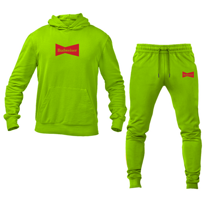 Men's Budweiser Logo Hoodie Joggers Set