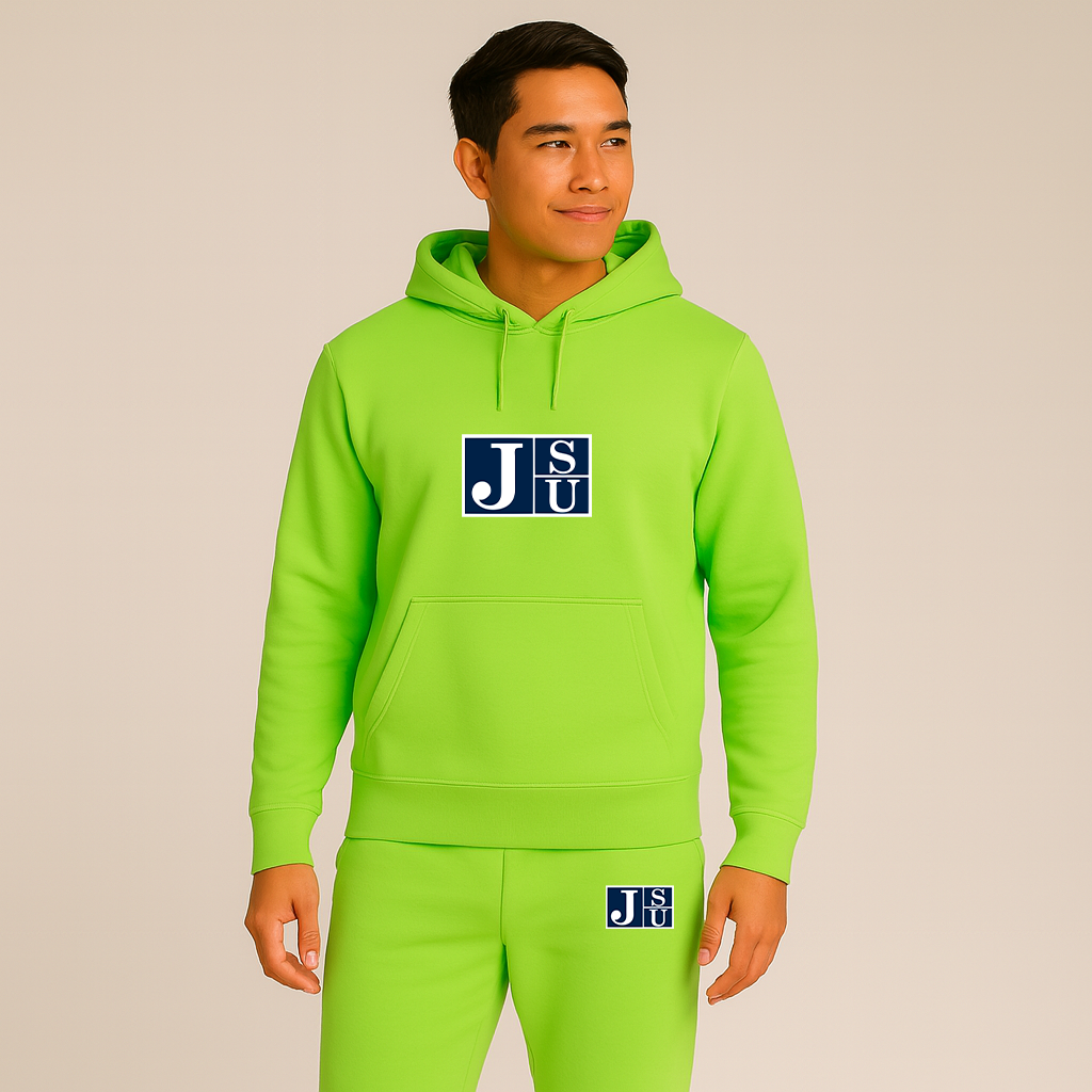 Men's Jackson State Tigers Logo Hoodie Joggers Set