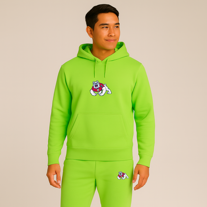 Men's Fresno State Bulldogs Logo Hoodie Joggers Set