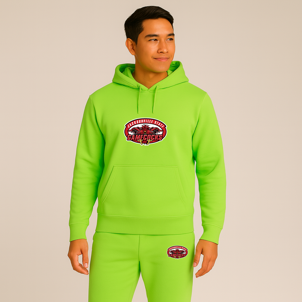 Men's Jacksonville State Gamecocks Logo Hoodie Joggers Set