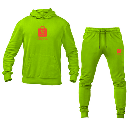 Men's Shopee Logo Hoodie Joggers Set