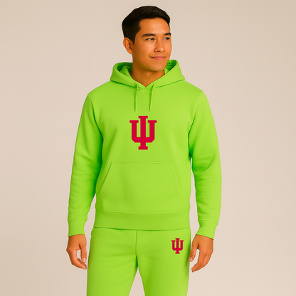 Men's Indiana Hoosiers Logo Hoodie Joggers Set
