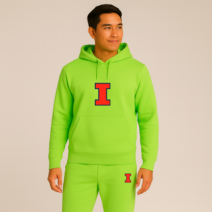 Men's Illinois Fighting Illini Logo Hoodie Joggers Set