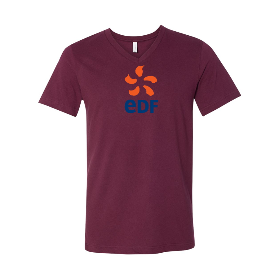 Edf BELLA  CANVAS - Jersey V-Neck T-Shirt