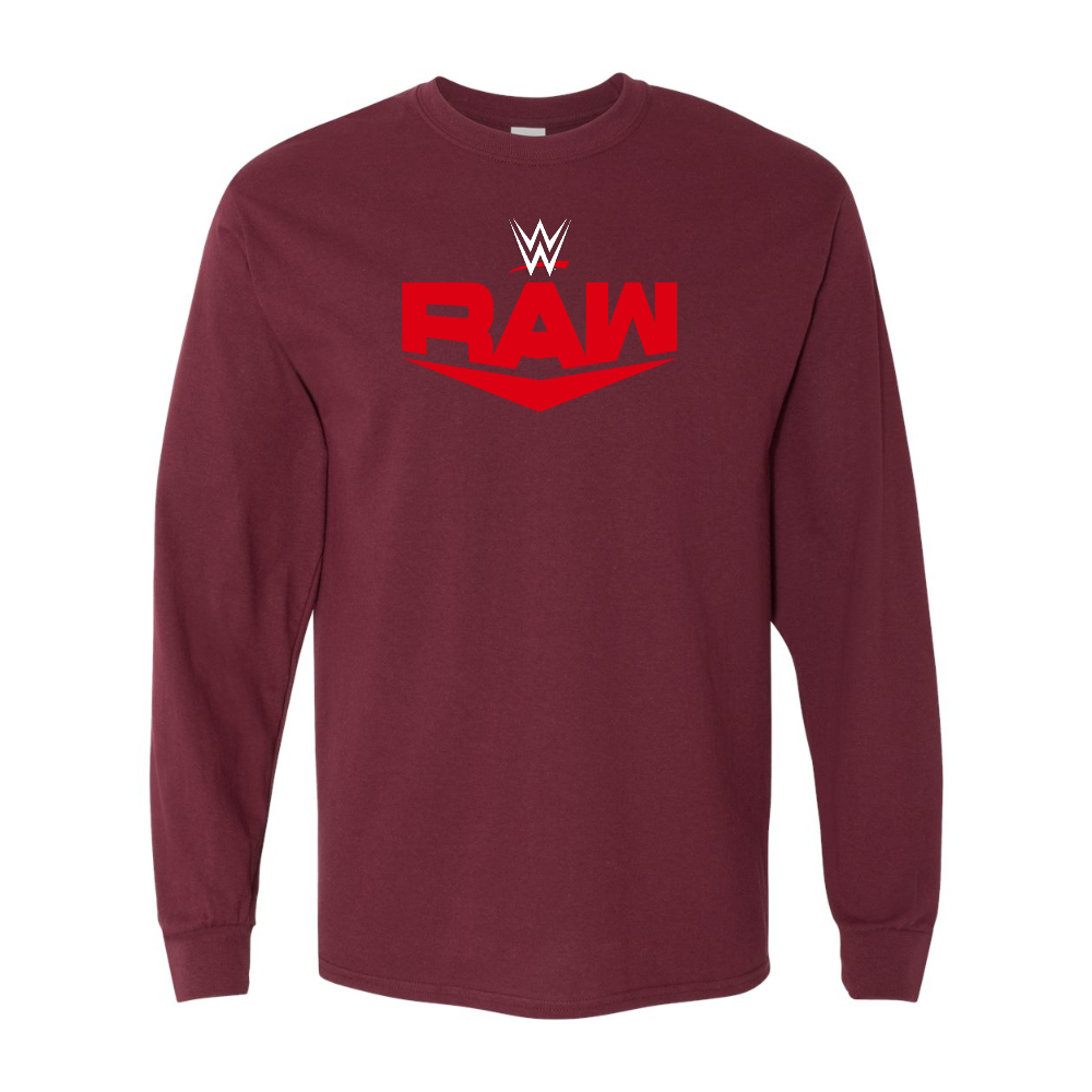 Men's  WWE Raw  Gildan Heavy Cotton Long Sleeve T-Shirt