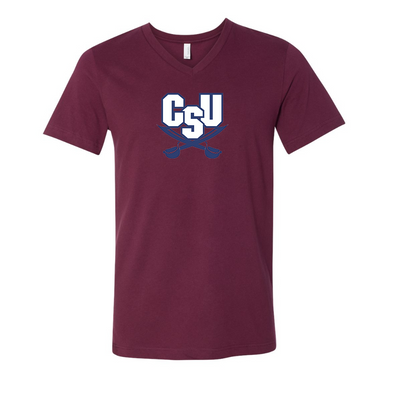 CSU Buccaneers   BELLA  CANVAS - Jersey V-Neck T-Shirt