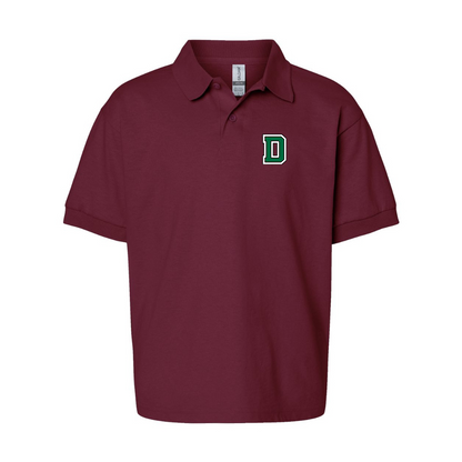 Youth  Dartmouth Big Green  Gildan Dry Blend Jersey Polo