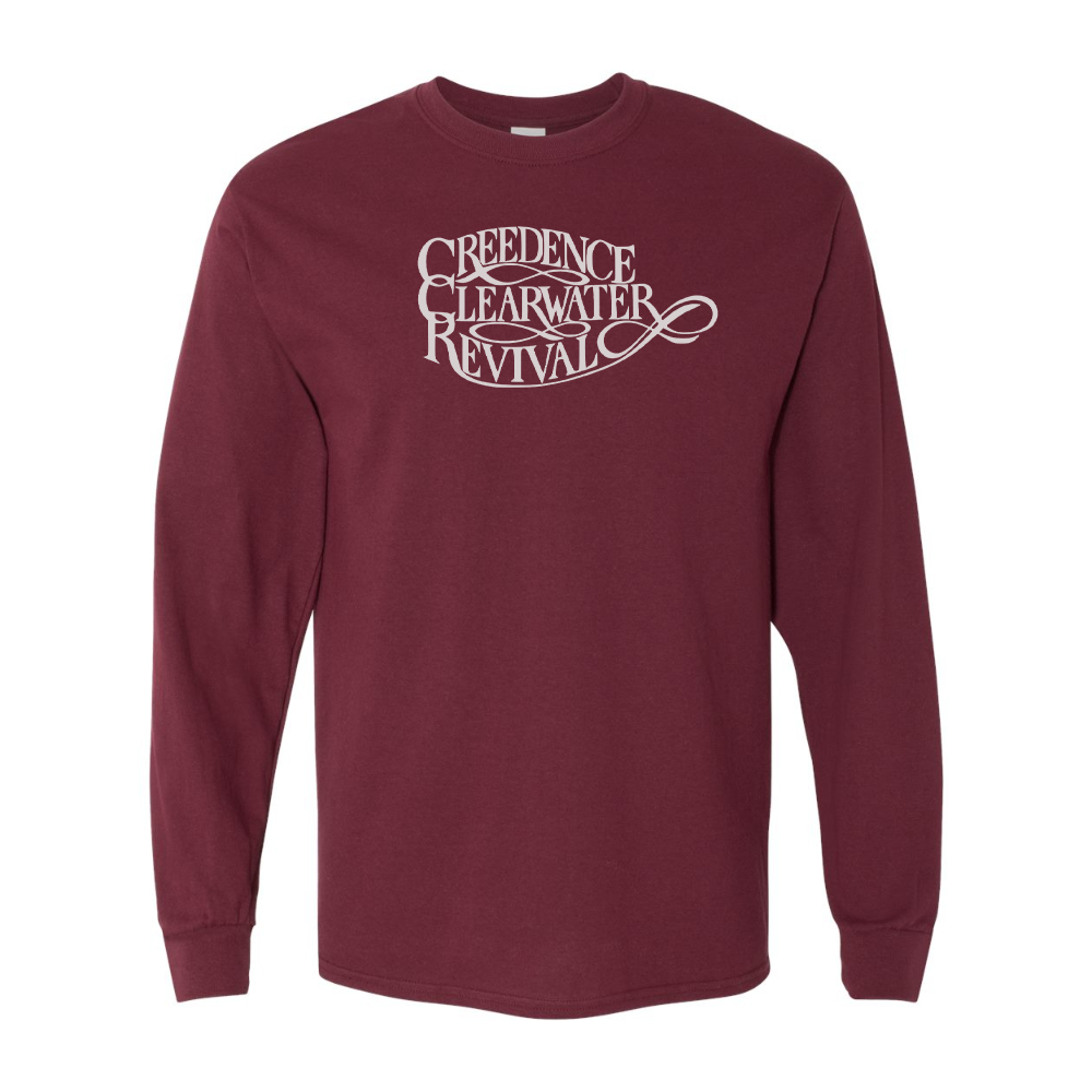 Men's Creedence Clearwater Revival Gildan Heavy Cotton Long Sleeve T-Shirt