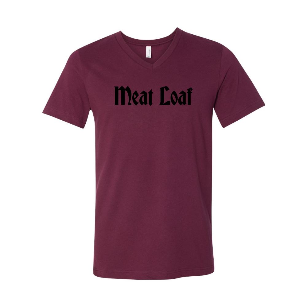 Meat Loaf BELLA  CANVAS - Jersey V-Neck T-Shirt