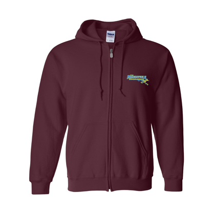 Men's  CSU-Bakersfield Roadrunners Gildan  Heavy Blend Full Zip Hooded Sweatshirt
