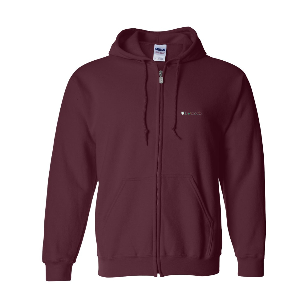 Men's Dartmouth College Gildan  Heavy Blend Full Zip Hooded Sweatshirt