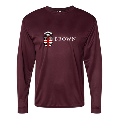 Men's Brown University  Performance Long Sleeve T-Shirt