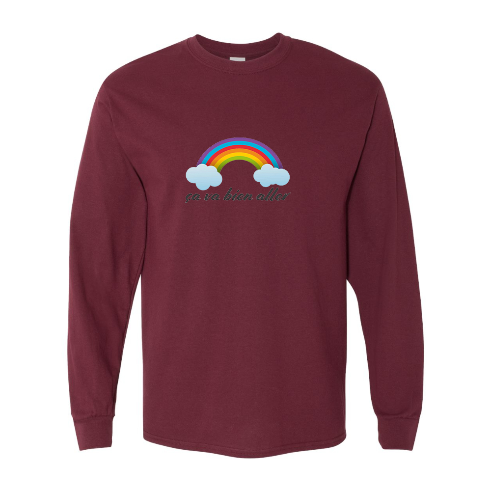 Men's Ça va bien aller Gildan Heavy Cotton Long Sleeve T-Shirt