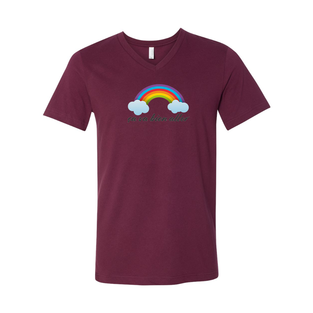 Ça va bien aller BELLA  CANVAS - Jersey V-Neck T-Shirt