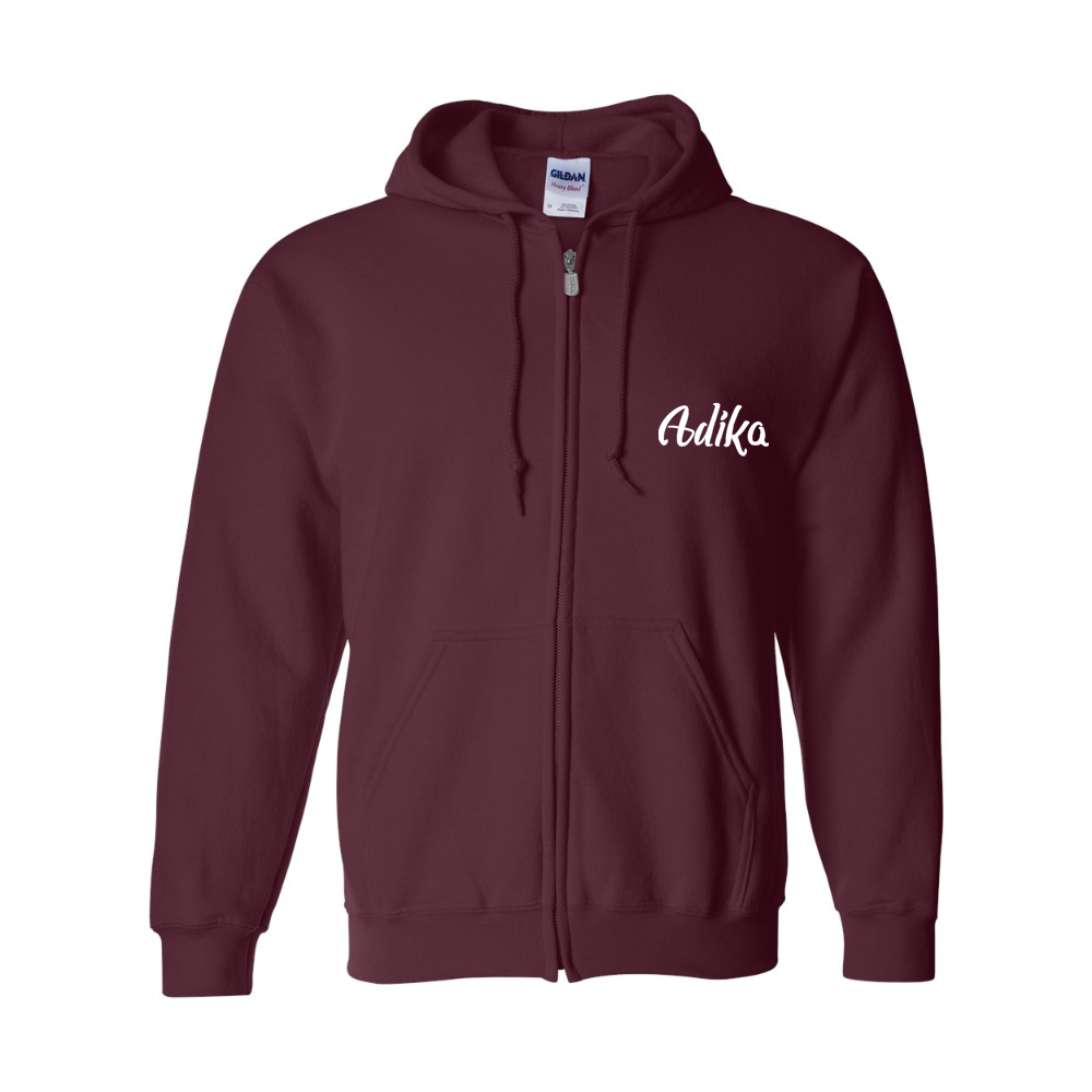 Men's  Adika  Gildan  Heavy Blend Full Zip Hooded Sweatshirt