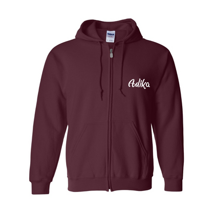 Men's  Adika  Gildan  Heavy Blend Full Zip Hooded Sweatshirt