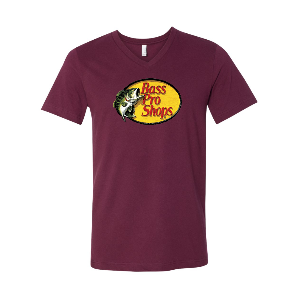 Bass Pro Shops Logo BELLA  CANVAS - Jersey V-Neck T-Shirt