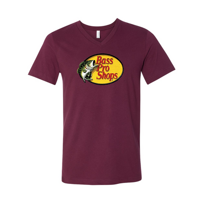 Bass Pro Shops Logo BELLA  CANVAS - Jersey V-Neck T-Shirt
