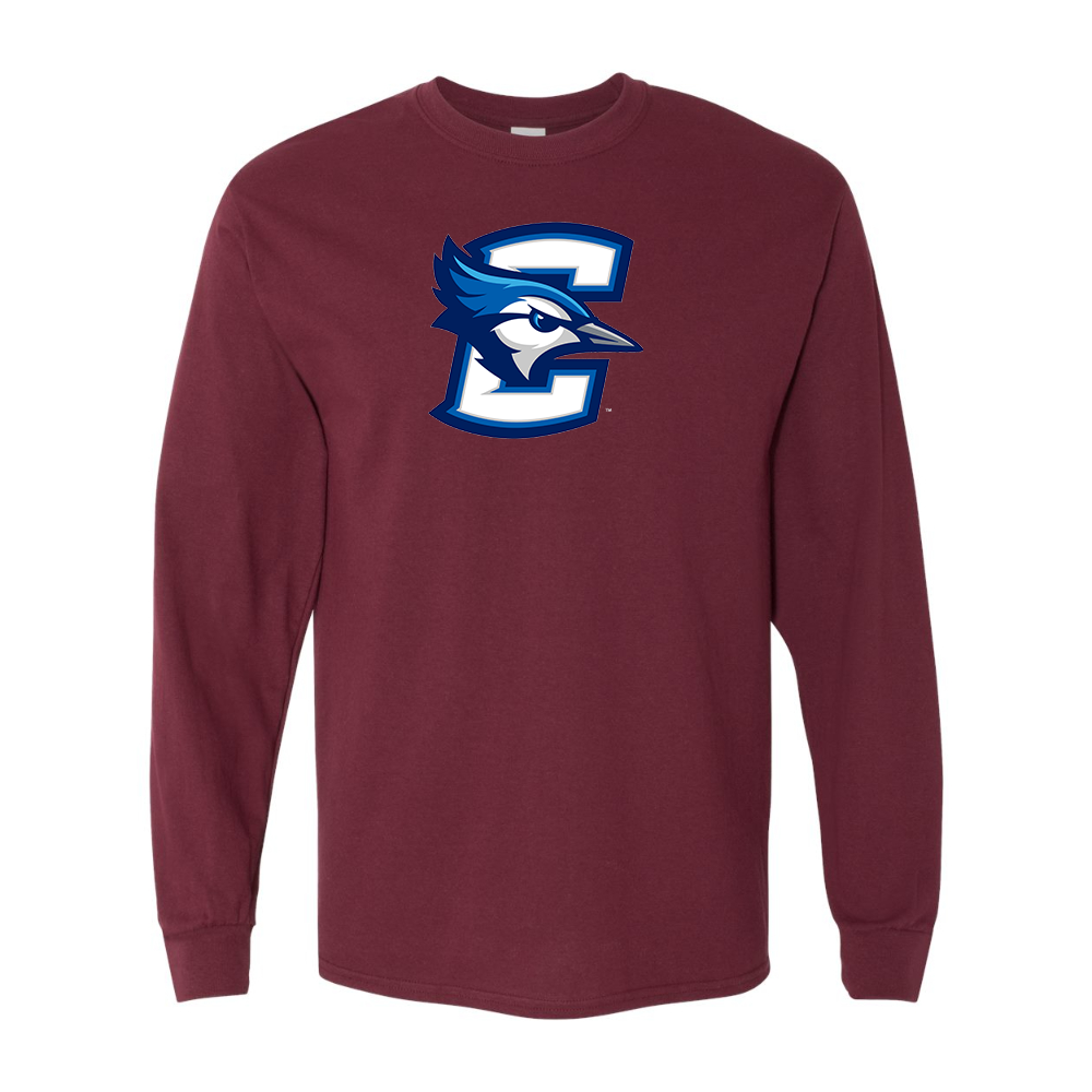 Men's Creighton Bluejays  Gildan Heavy Cotton Long Sleeve T-Shirt