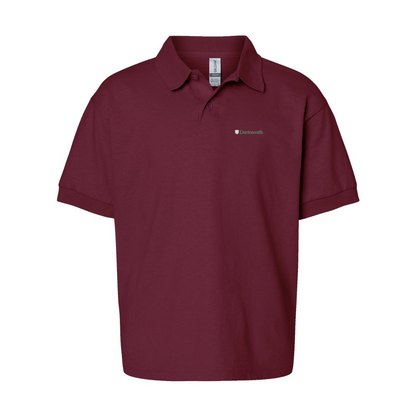 Youth Dartmouth College Gildan Dry Blend Jersey Polo