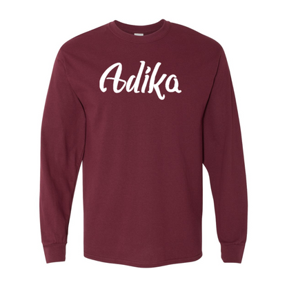 Men's Adika  Gildan Heavy Cotton Long Sleeve T-Shirt