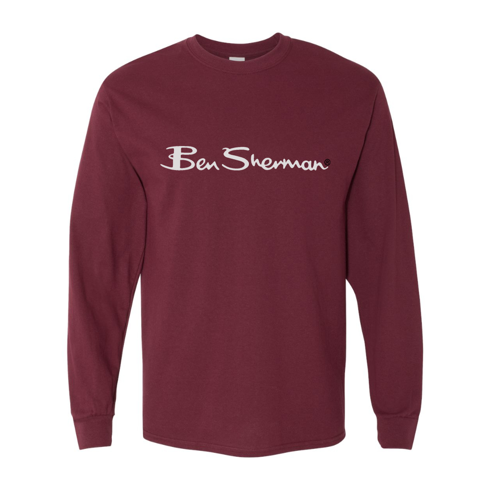 Men's Ben Sherman Gildan Heavy Cotton Long Sleeve T-Shirt