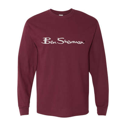 Men's Ben Sherman Gildan Heavy Cotton Long Sleeve T-Shirt