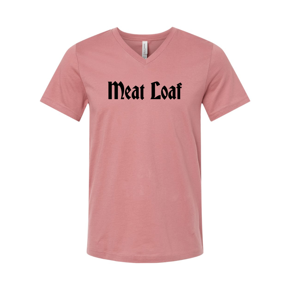 Meat Loaf BELLA  CANVAS - Jersey V-Neck T-Shirt