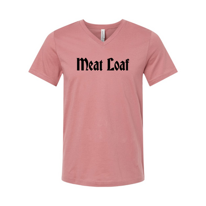 Meat Loaf BELLA  CANVAS - Jersey V-Neck T-Shirt