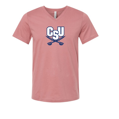 CSU Buccaneers   BELLA  CANVAS - Jersey V-Neck T-Shirt